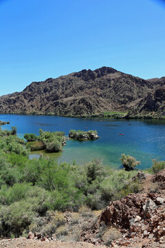 Vertical scenery from view point - Black Canyon - Colorado River, Arizona