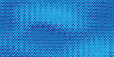 Fototapeta premium Blue Halftone Abstract Background with Geometric Dot Pattern and Modern Digital Texture