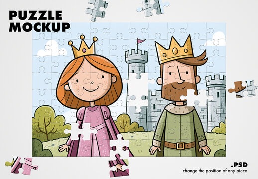 Jigsaw puzzle effect