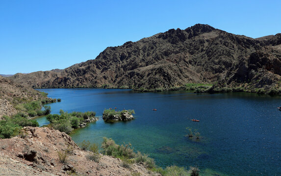 Kayaks in Black Canyon - Colorado River, Arizona