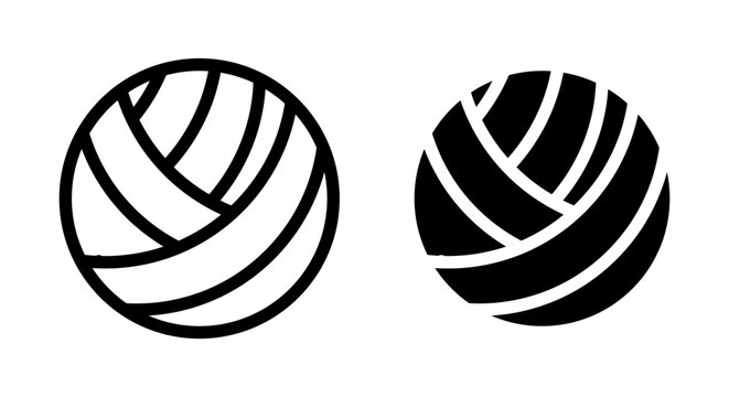 Volleyball vector icon logo or illustration