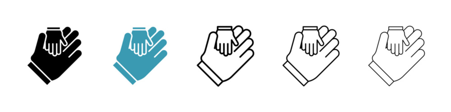 World fathers day vector icon logo or illustration