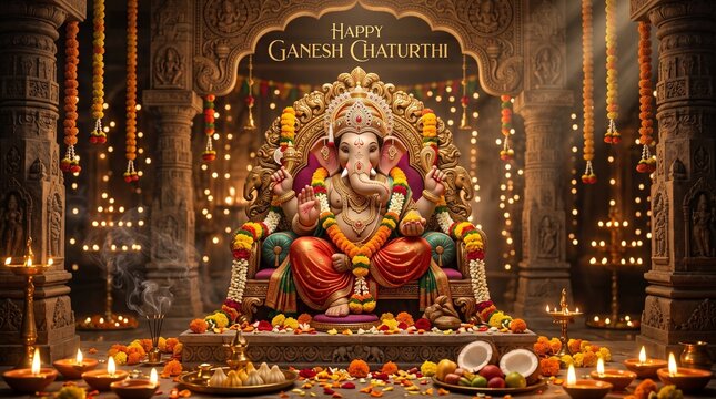 Ganesh chaturthi background