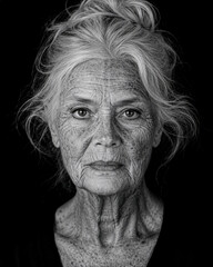 Fototapeta premium Charakterportrait einer alten Frau