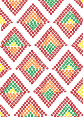 Mising Tribal Textile Pattern , mising motif © Anuradha