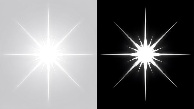 Brightwhitestarburst effectsoverlays lightrays transparentandgraybackgroundsforphotoeditingandgraphicsdesign