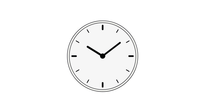 A clock is hanging on the wall showing time