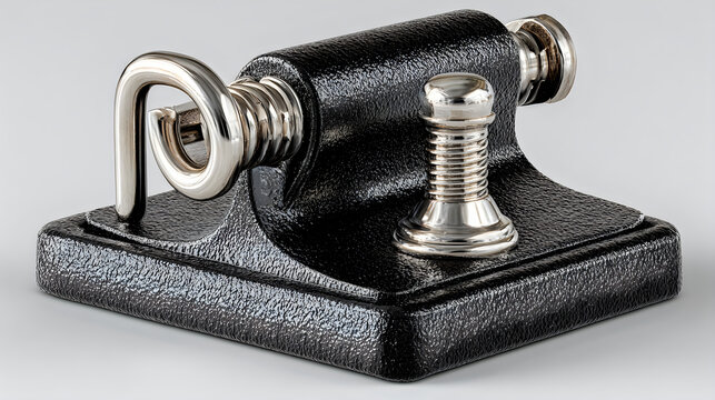 Minimalist office hole punch hardware product photography concept Images