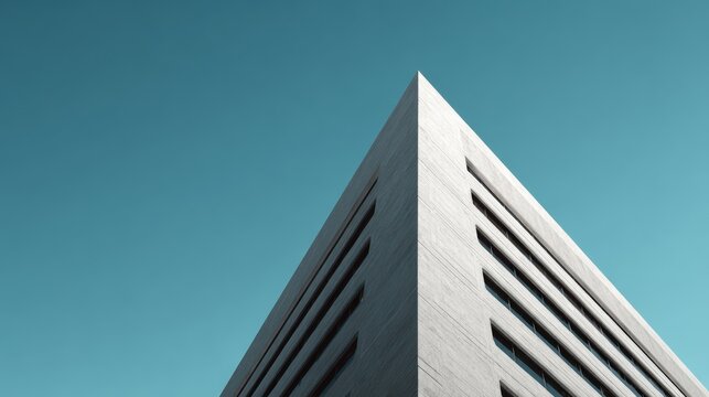 architectural photography of minimal modern building, rule of thirds composition, clean aesthetic, ultra detailed 8k