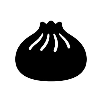 Dumpling icon representing traditional Asian cuisine.