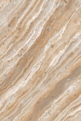 Obraz premium Light beige travertine marble texture with natural linear layered patterns travertine background material