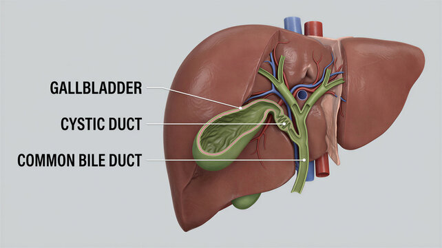 Precise anatomical mapping of the Liver Gallbladder Cystic Duct and Common Bile Duct