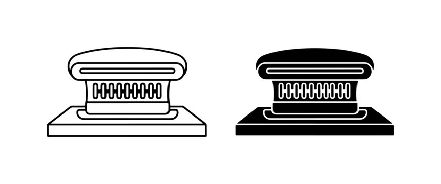 Ventilation Vent, Roof Vent, Air Vent, HVAC Vent, Exhaust Vent, Black and White Icons