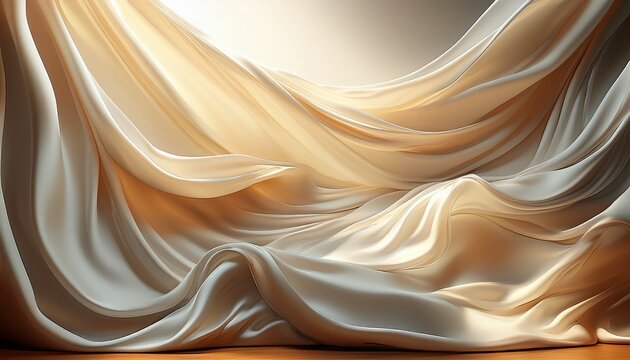 Textura De Una Tela Blanca Iluminada Con Por El Sol Generado Con Ia