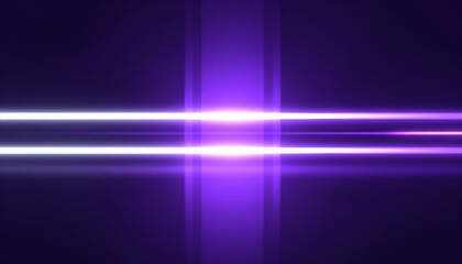 Radiant violet beams slice through deep space-like darkness
