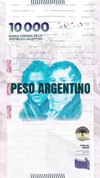 Peso Argentino text &ndash; Argentina Peso currency &ndash; Digital Glitch Effect