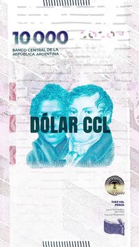 D&oacute;lar CCL text &ndash; Peso Argentino currency &ndash; Digital Glitch Effect