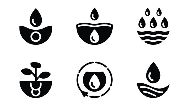 Black and white of six different animal faces, including cat, dog, rabbit, owl, raccoon, and bear cat face