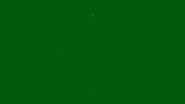 Sparkle twinkle star animation, glowing white doodle stars, glitter shine bursts, retro flat vector style, blinking cartoon effects, chroma key green screen seamless video 4K