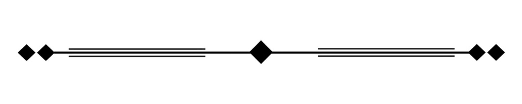 Sleek monochrome text separator graphic template showcasing clean linear paths on a white backdrop background