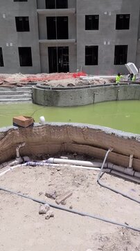 A Pool Under Construction