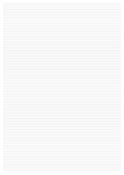 Blank lined paper template A4 vertical, ruled notebook sheet, printable writing lines