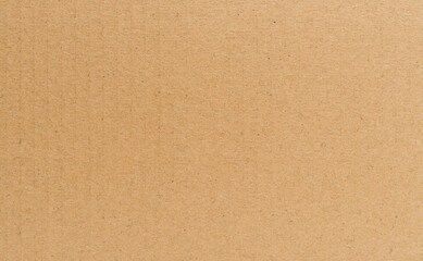 Cardboard texture, light brown kraft paper close up  background