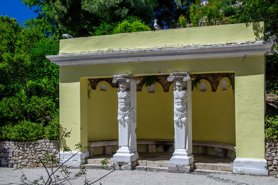 Pavilion in Queen Jelena Madijevka Park, the oldest public park in Croatia