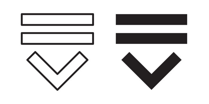 List dropdown icon