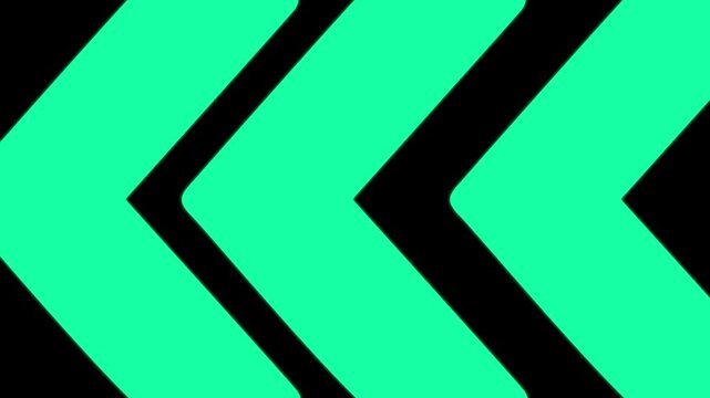Neon green arrow motion background, abstract directional flow loop, dynamic digital signage