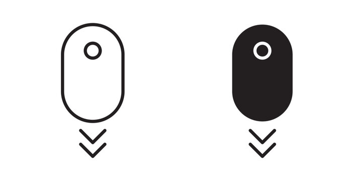 Scroll down computer mouse icon
