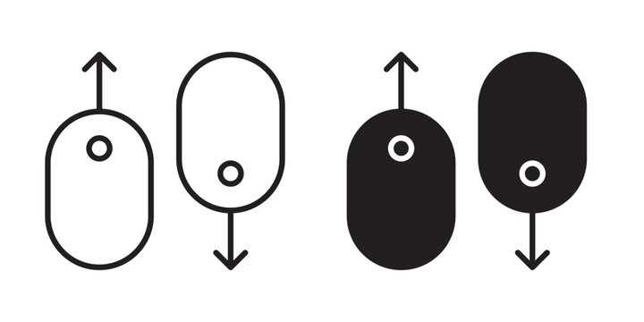 Scroll down up icon
