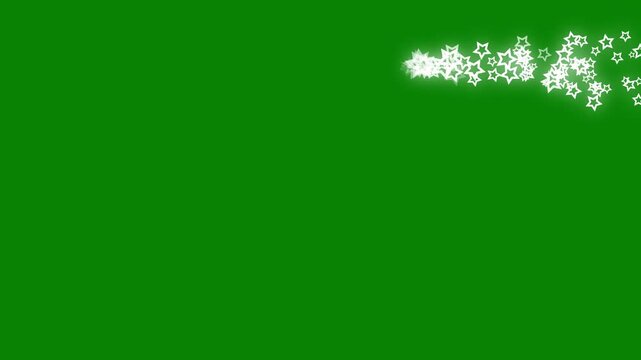 Glitter sparkles twinkle white stars line twinkle sparkle stars animation cartoon doodle sparkles star sparkle vector doodles glowing light effect, seamless green screen 4k loop