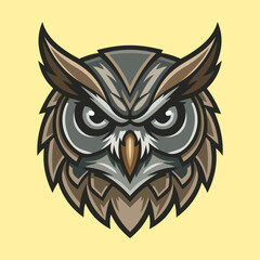 Fototapeta premium Owl Illustration Character Vector Logo Template