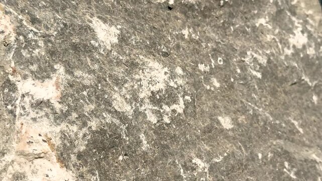 Closeup of textured stone surface with natural patterns and earthy tones in a rugged composition