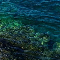 Fototapeta premium High Tide in El Confital Beach, Las Palmas de Gran Canaria, Canary Islands, Spain