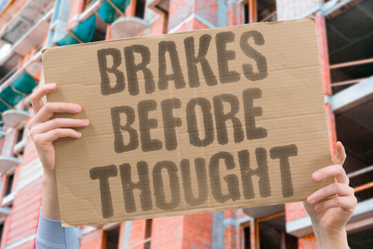 "Brakes Before Thought" AEB activated faster than human reaction. AEB. REACTION. BRAKE. AUTOMATIC. SPEED.