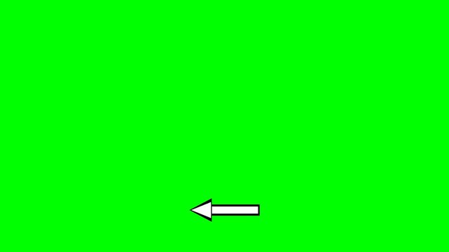 4K Green Screen Arrow Animation (Clicking Arrows) Seta Anima&ccedil;&atilde;o clique setas Fundo Verde