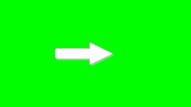 4K Green Screen Arrow Animation (Clicking Arrows) Seta Anima&ccedil;&atilde;o clique setas Fundo Verde