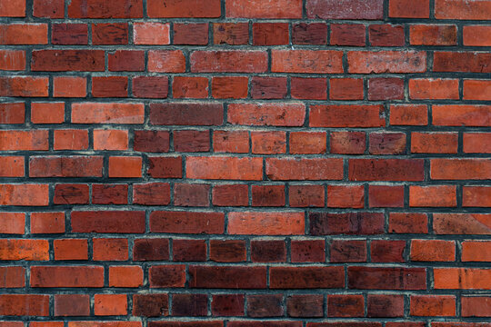 Traditional Red Brick Wall Texture Pattern