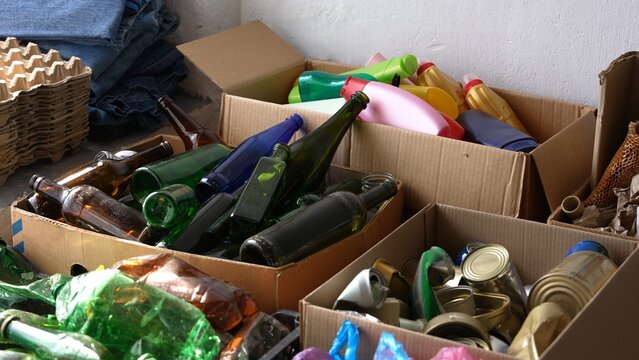 Paper, plastic, glass, metal, textile, e-waste waste recycling