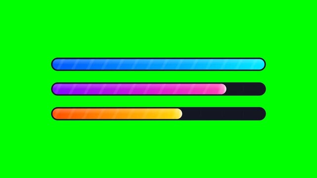 4K Green Screen Graphics and Animation Progressive Growth Concept in Finance Gr&aacute;ficos Anima&ccedil;&atilde;o Conceito de Crescimento Progressivo Finan&ccedil;as Fundo Verde