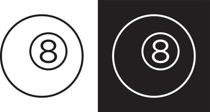 Pool 8 ball icon
