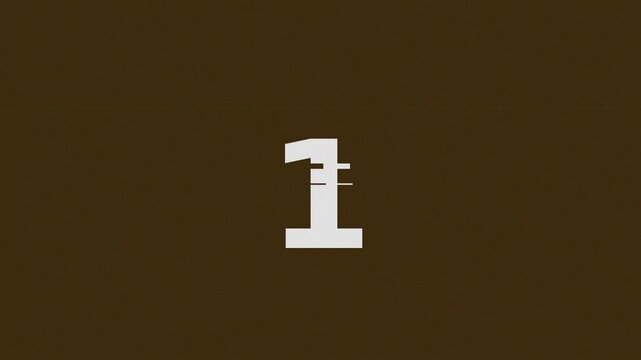 Countdown timer with a retro-futuristic neon style and vintage glitch effect featuring a stopwatch