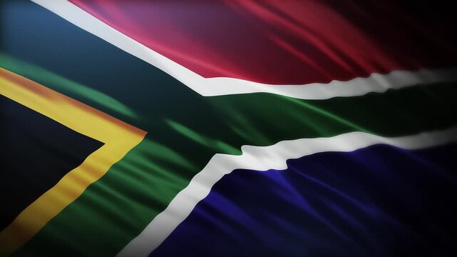 South Africa flag 4K