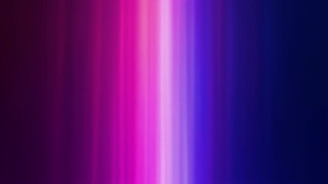 Looping smooth vertical light rays or glowing beams with pink and blue gradients moving slowly on a dark background for aesthetic backdrop or presentation