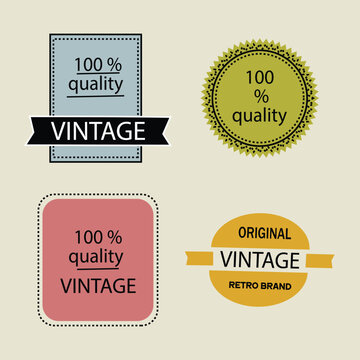 retro original brand badge vintage style