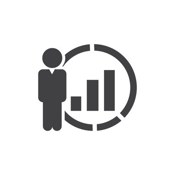 Business strategy icon.Containing business, planning, strategy, strategic plan, brainstorming, analysis, statistics icon. Vector illustration