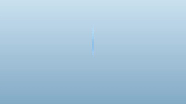Minimalist animation of a happy yellow smiley face appearing on a soft blue 4k background, motion yellow
