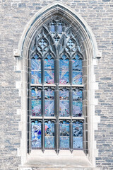 Obraz premium Colonial stained glass church window, Toronto, Canada